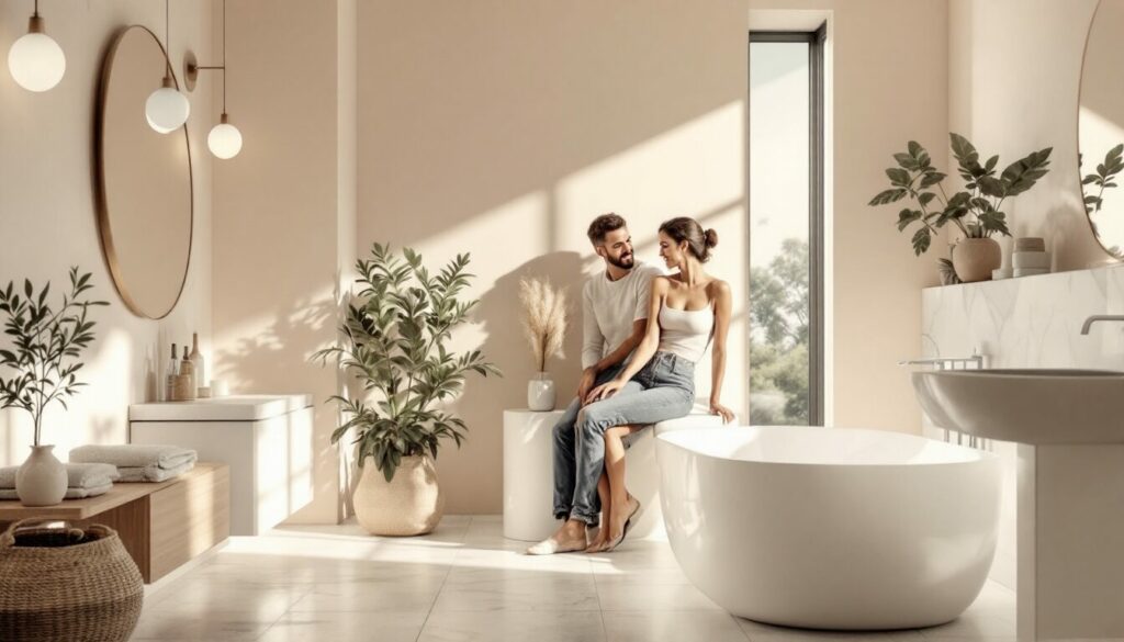 quelle couleur dans une salle de bain